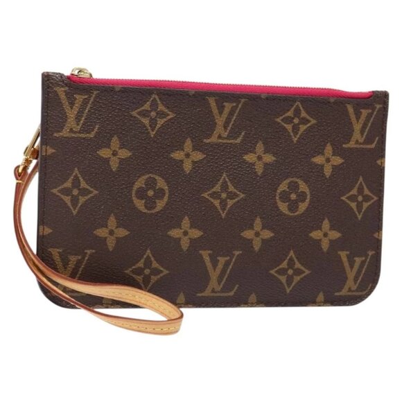LOUIS VUITTON Monogram Neverfull PM Pouch LV Auth BA4993 - Picture 1 of 16